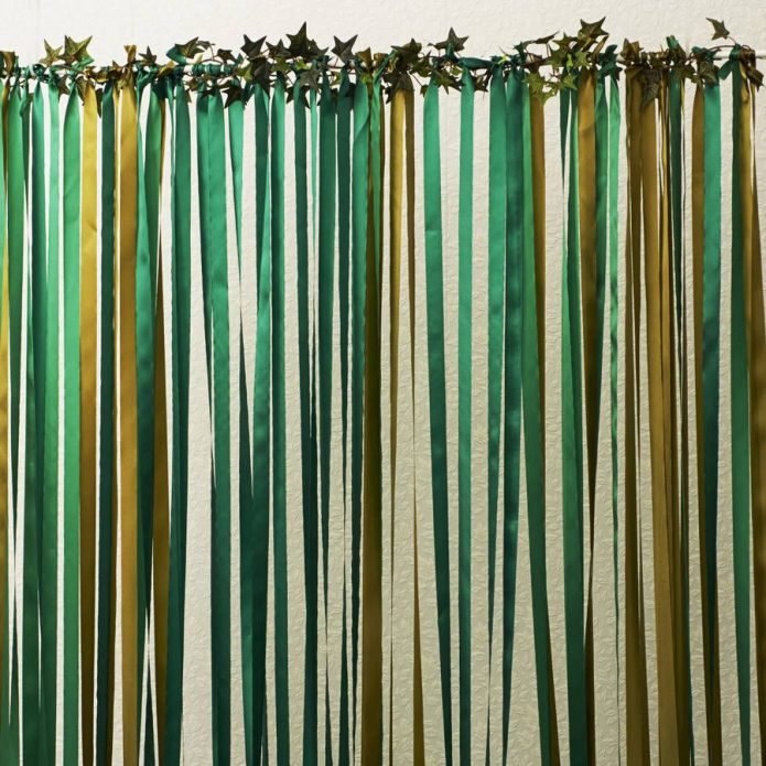 Rideaux en ruban de satin