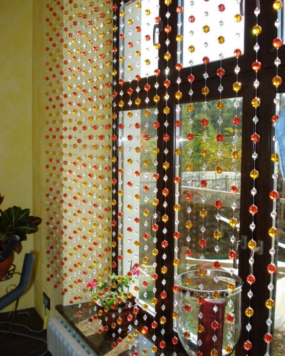 Rideaux de perles spectaculaires