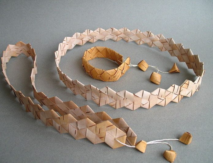 Bandeaux en écorce de bouleau