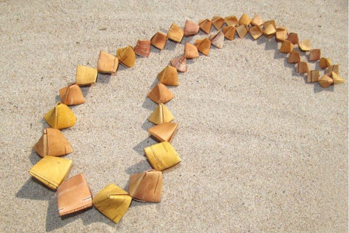 Perles d'écorce de bouleau simples