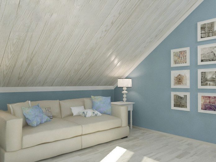 Stratifié au plafond