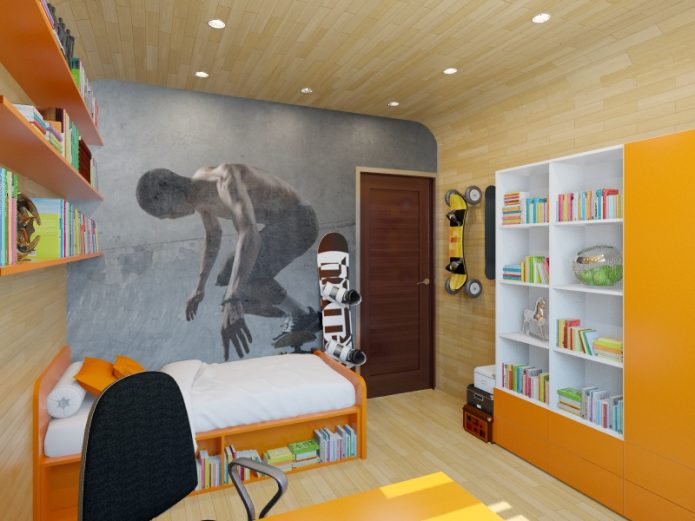 Stratifié au plafond