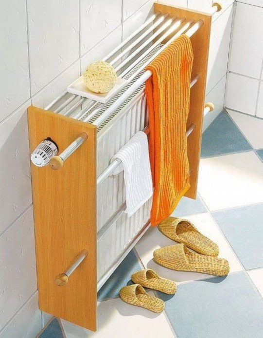 Séchoir à batterie en bois fait maison