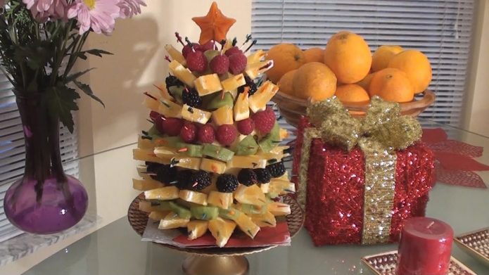 Décor de table de Noël comestible