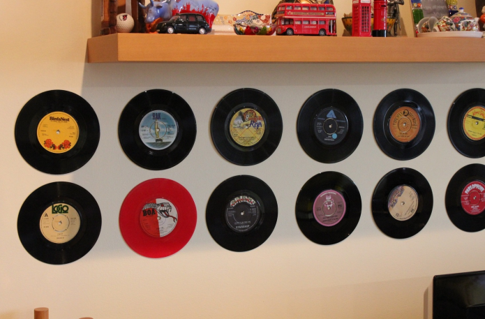 Disque vinyle décor mural