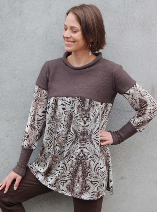 Tunique d'un vieux pull