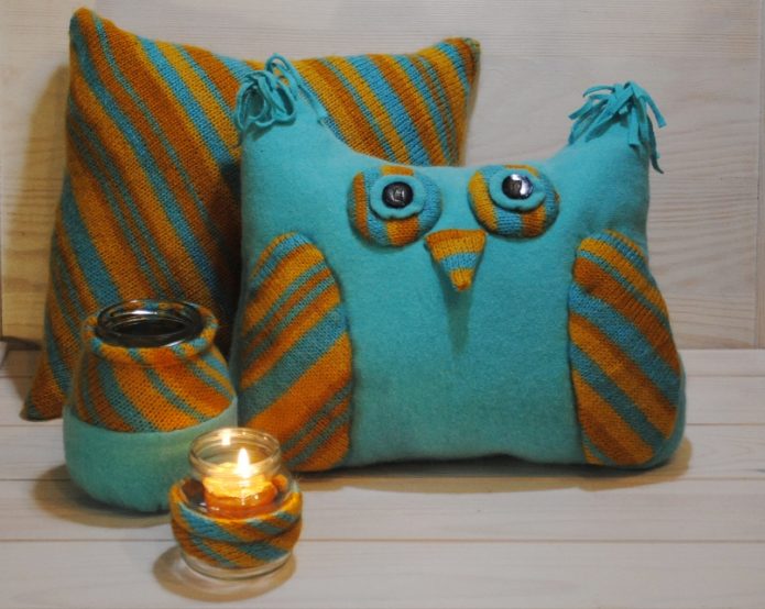 Oreillers de vieux chandails