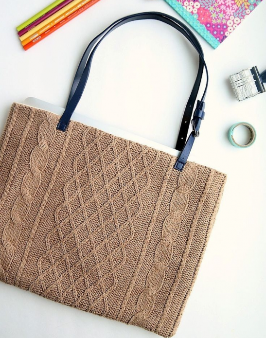 Sac d'ordinateur portable d'un pull