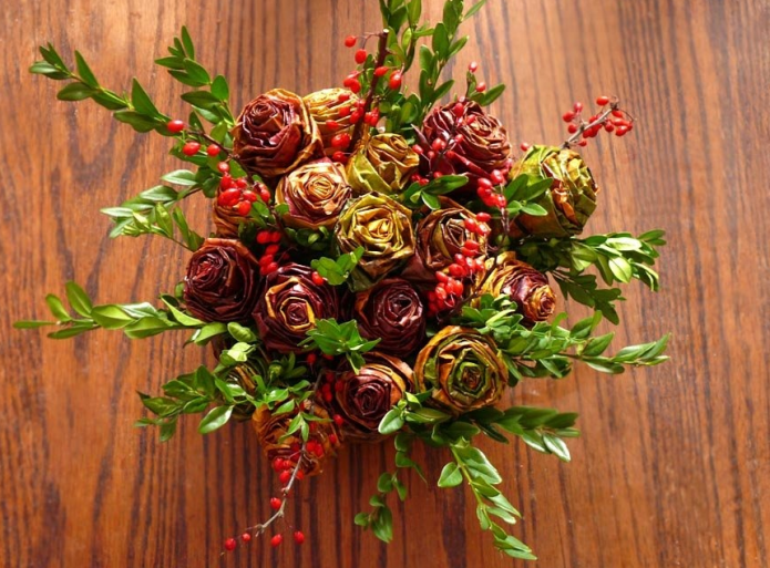 Beau bouquet de feuilles