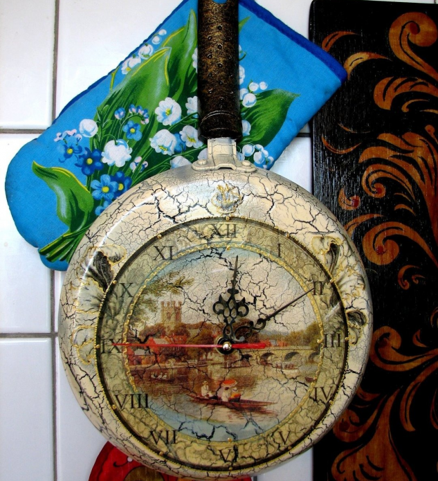 Horloge panoramique de découpage