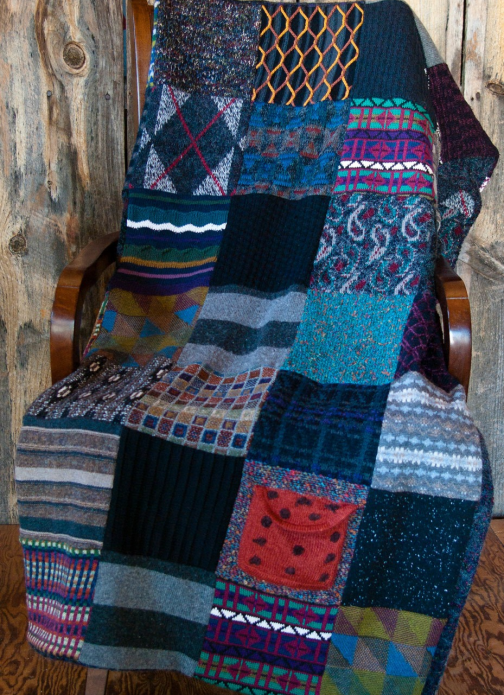 Plaid de vieux chandails