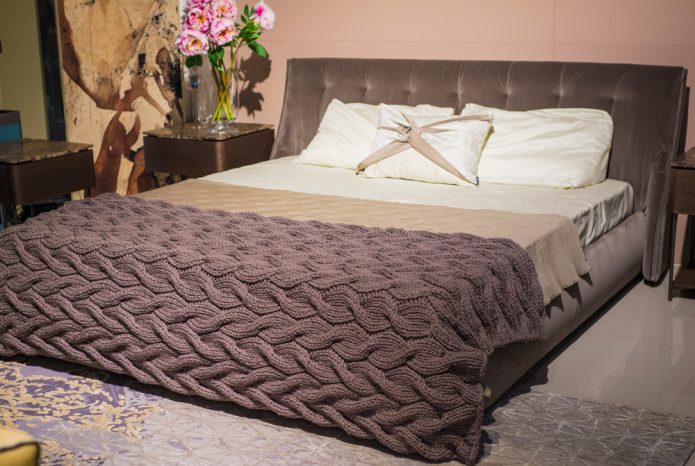 Couverture tricotée