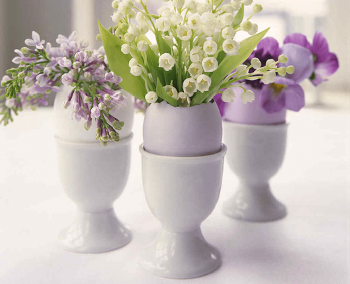 Bouquets de coquille d'oeuf