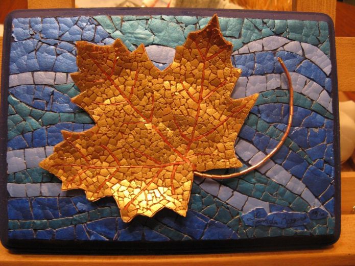 Mosaïque de coquille d'oeuf