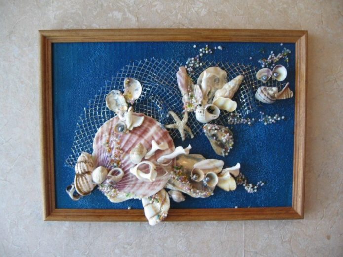 Peinture murale coquillage