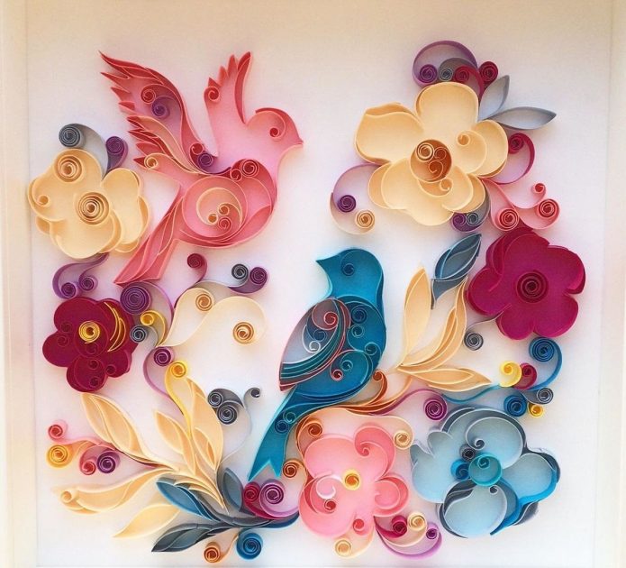 Panneau de papier Quilling