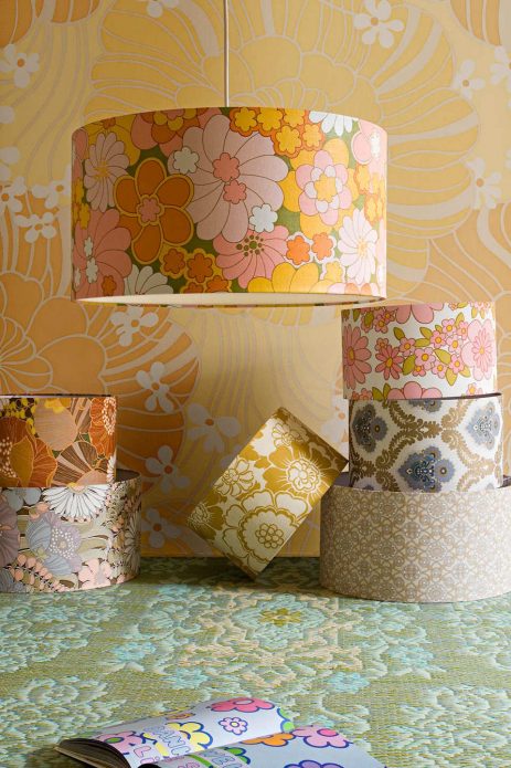 Abat-jour papier peint