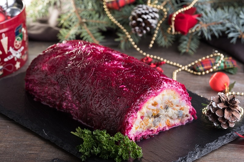 Salade de manteau de fourrure